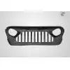 2019-2023 Jeep Wrangler JL Gladiator JT Carbon Creations Predator Grille - 1 Piece - Image 8