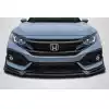 2017-2021 Honda Civic HB Carbon Creations BZ Front Lip Spoiler - 1 Piece - Image 1