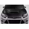 2012-2014 Ford Focus Carbon Creations Ram Air Hood - 1 Piece - Image 1