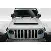 2019-2023 Jeep Wrangler JL Gladiator JT Duraflex Demon Look Hood - 1 Piece - Image 1