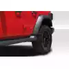 2007-2018 Jeep Wrangler Duraflex JK JL Look Fender Flares Kit - 4 Piece - Image 2