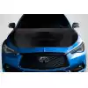 2017-2022 Infiniti Q60 Carbon Creations GTS Look Hood - 1 Piece - Image 1