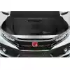 2017-2021 Honda Civic TypeR Carbon Creations EVS Hood - 1 Piece - Image 1