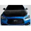 2016-2022 Infiniti Q60 Carbon Creations TS1 Hood - 1 Piece - Image 1