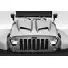 2007-2018 Jeep Wrangler JK Duraflex Rage Hood - 1 Piece - Image 1