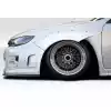 2011-2014 Subaru WRX STI 4DR Duraflex MTR Wide Body Front Fender Flares - 4 Piece (Note: can fit wheels 4" wider than stock) - Image 1