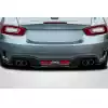 2017-2020 Fiat 124 Spider Carbon Creations Speed Rear Lip Spoiler Splitters - 3 Pieces - Image 1