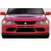 2003-2006 Mitsubishi Lancer Evolution 8 9 Duraflex Helico Front Bumper - 2 Pieces - Image 1