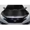 2016-2021 Honda Civic Carbon Creations Type R Look Hood - 1 Piece - Image 1