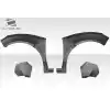 2009-2014 Acura TSX Duraflex Khan Front Fender Flares - 4 Piece (60mm wider) - Image 3