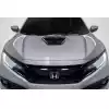 2017-2021 Honda Civic Type R Carbon Creations OEM Look Hood Scoop - 1 Piece - Image 1