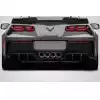 2014-2019 Chevrolet Corvette C7 Carbon Creations Exe Rear Diffuser - 2 Pieces - Image 1