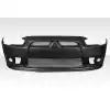 2008-2017 Mitsubishi Lancer Duraflex Ralliart Look Front Bumper - 1 Piece - Image 1