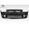 2008-2017 Mitsubishi Lancer Duraflex Ralliart Look Front Bumper - 1 Piece - Image 2