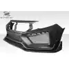 2016-2021 Honda Civic 4DR Duraflex RBT Widebody Look Front Bumper - 1 Piece - Image 3