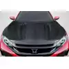 2016-2021 Honda Civic Carbon Creations Broman Hood - 1 Piece - Image 1