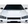 1999-2002 Nissan Skyline R34 Duraflex D1 Hood - 1 Piece - Image 1