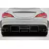 2014-2016 Mercedes CLA Class Carbon Creations Zex Rear Diffuser - 1 Piece - Image 1