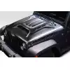 2007-2018 Jeep Wrangler JK Duraflex Avenge Vented Hood - 1 Piece - Image 2