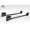 1979-1993 Ford Mustang Duraflex Apex Aero Side Skirts -2 Piece - Image 4