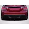 2015-2020 Mercedes C Class W205 Carbon Creations Weaver Sport Rear Diffuser - 3 Pieces - Image 1