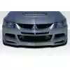 2003-2005 Mitsubishi Lancer Evolution 8 9 Duraflex Racer X Front Lip Spoiler Air Dam - 1 Piece - Image 1