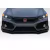 2012-2015 Honda Civic 4DR Duraflex FK8 Type R Look Front Bumper - 1 Piece - Image 1