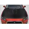 2008-2017 Mitsubishi Lancer / Lancer Evolution 10 Lancer Carbon Creations Geo6ix Dritech GT Concept Hood - 1 Piece - Image 1