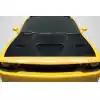 2008-2023 Dodge Challenger Carbon Creations Geo6ix Dritech Hellcat Look Hood - 1 Piece - Image 1