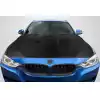 2012-2018 BMW 3 Series F30 / 2014-2020 4 Series F32 Carbon Creations Geo6ix DriTech Eros Version 1 Hood - 1 Piece - Image 1