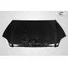 1999-2000 Honda Civic Carbon Creations AeroForge Dritech OEM Look Hood - 1 Piece - Image 2