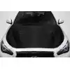 2014-2023 Infiniti Q50 Carbon Creations GTR Look Hood - 1 Piece - Image 1