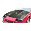 1982-1992 Chevrolet Camaro Carbon Creations Cowl Hood - 1 Piece - Image 1