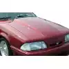 1987-1993 Ford Mustang Duraflex 2" Cowl Hood - 1 Piece - Image 1