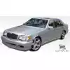 1992-1999 Mercedes S Class W140 Duraflex W-1 Side Skirts Rocker Panels (short wheelbase) - 2 Piece - Image 2