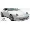 1995-1998 Porsche 911 Carrera 993 C2 C4 Targa Duraflex Club Sport Front Lip Under Spoiler Air Dam - 3 Piece - Image 4