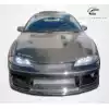 1995-1999 Mitsubishi Eclipse Eagle Talon Carbon Creations OEM Look Hood - 1 Piece - Image 3