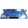 1996-1998 Honda Civic Duraflex Predator Hood - 1 Piece - Image 1