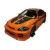 1999-2000 Honda Civic 2DR Duraflex R34 Body Kit - 4 Piece - Image 1