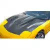 1997-2004 Chevrolet Corvette C5 Carbon Creations ZR Edition 2 Hood - 1 Piece - Image 1