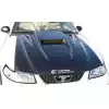 1999-2004 Ford Mustang Carbon Creations Spyder 3 Hood - 1 Piece - Image 1