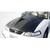 1999-2004 Ford Mustang Carbon Creations Spyder 3 Hood - 1 Piece - Image 4