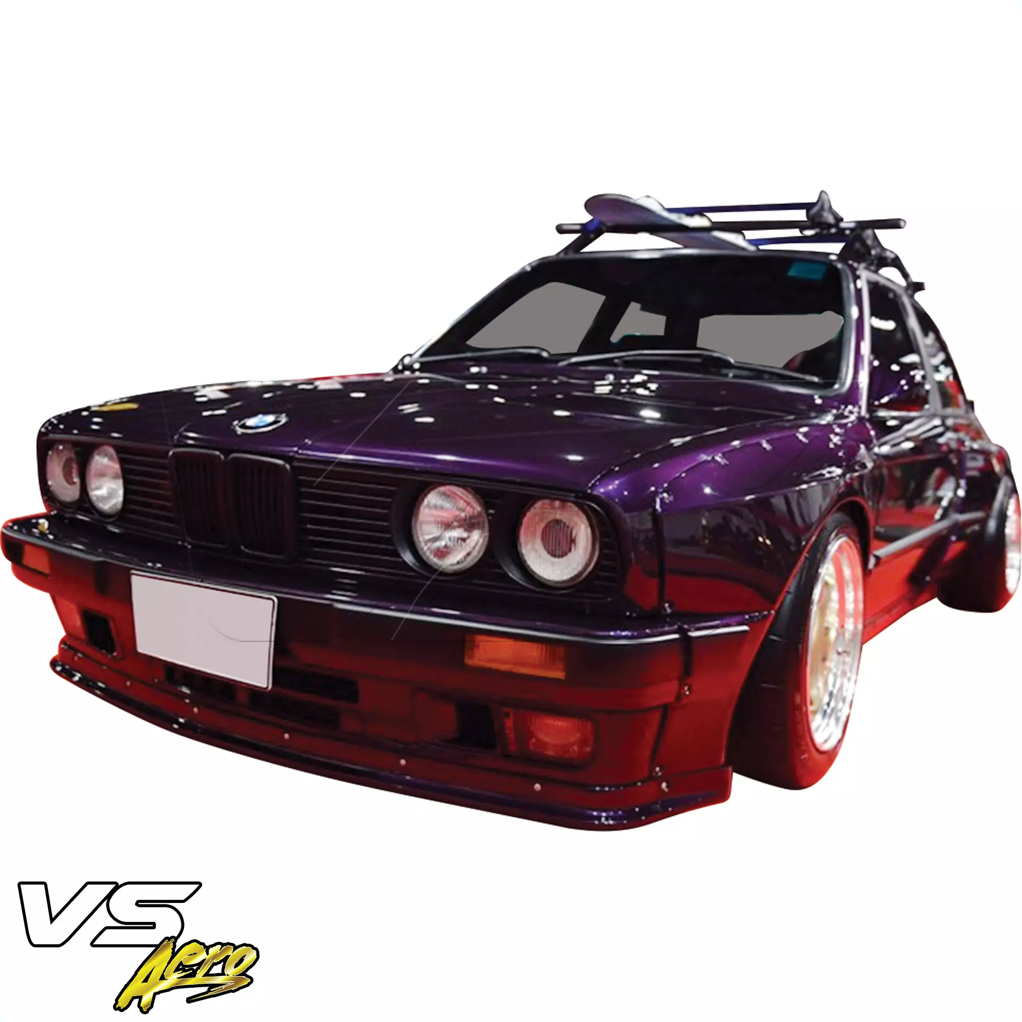 VSaero FRP TKYO Wide Body Kit w Wing 10pc > BMW 3-Series 318i 325i E30 1984-1991> 2dr Coupe - Image 17