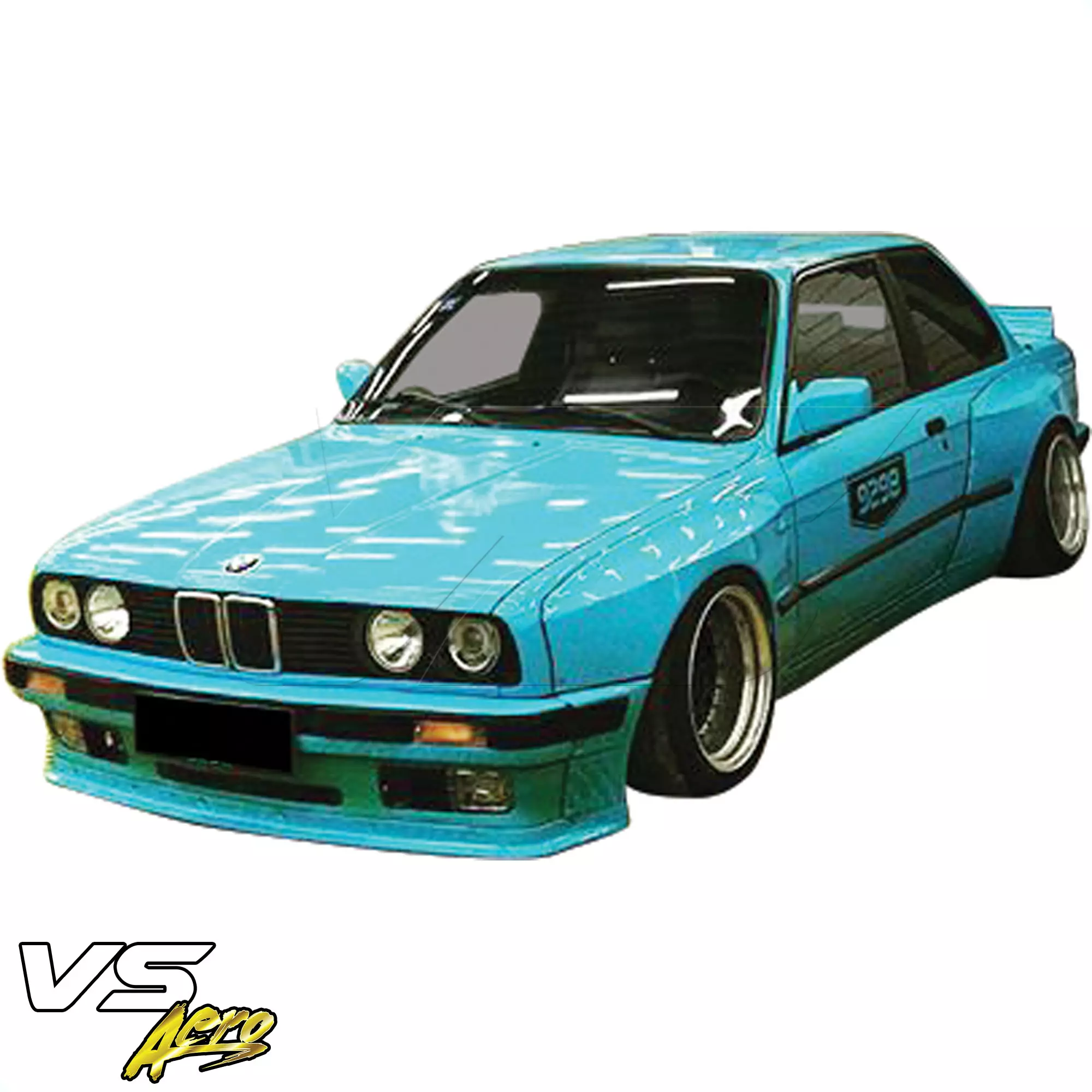 VSaero FRP TKYO Wide Body Kit w Wing 10pc > BMW 3-Series 318i 325i E30 1984-1991> 2dr Coupe - Image 62