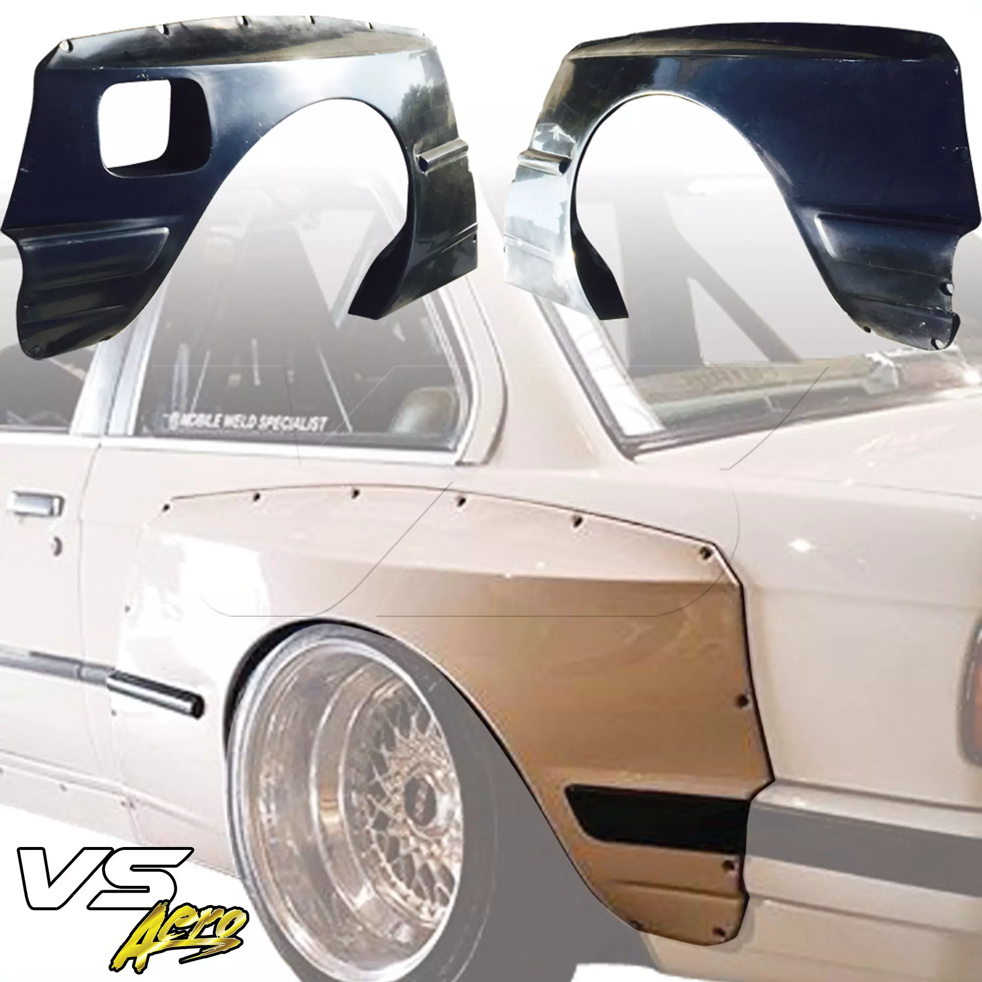 VSaero FRP TKYO Wide Body 75mm Fender Flares (rear) > BMW 3-Series 318i 325i E30 1984-1991> 2dr Coupe - Image 1