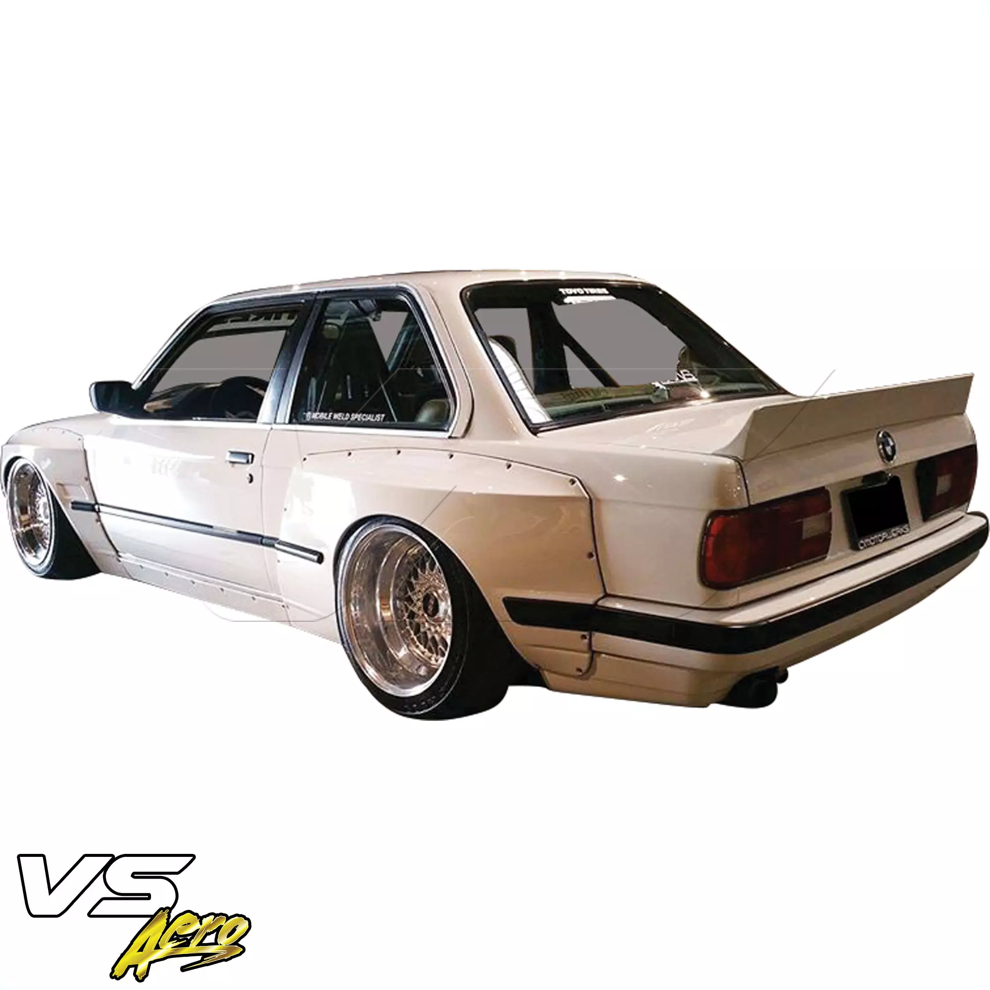 VSaero FRP TKYO Wide Body Kit w Wing 10pc > BMW 3-Series 318i 325i E30 1984-1991> 2dr Coupe - Image 38