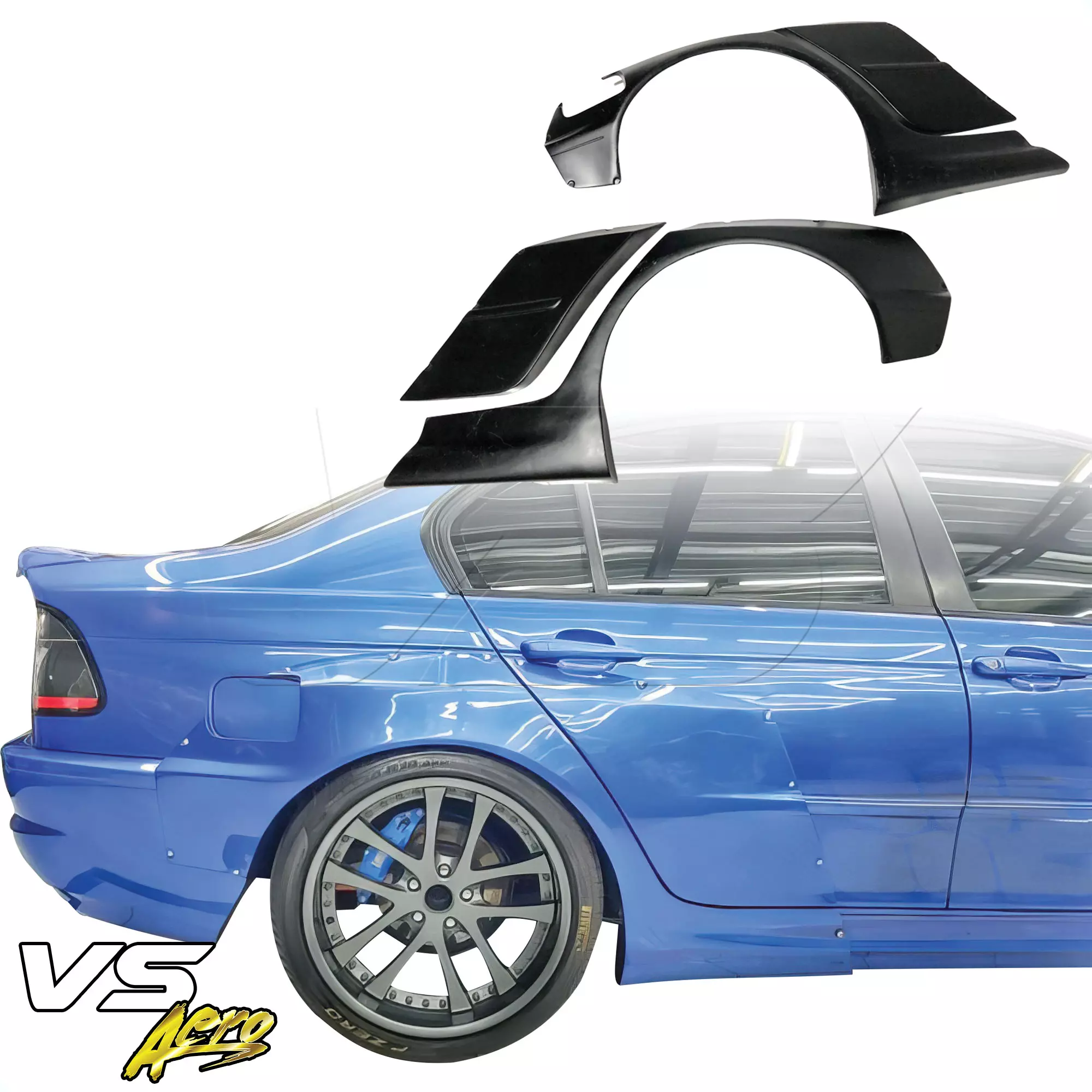 VSaero FRP TKYO V2 Wide Body Kit > BMW 3-Series 325i 330i E46 2002-2005 > 4dr Sedan - Image 50