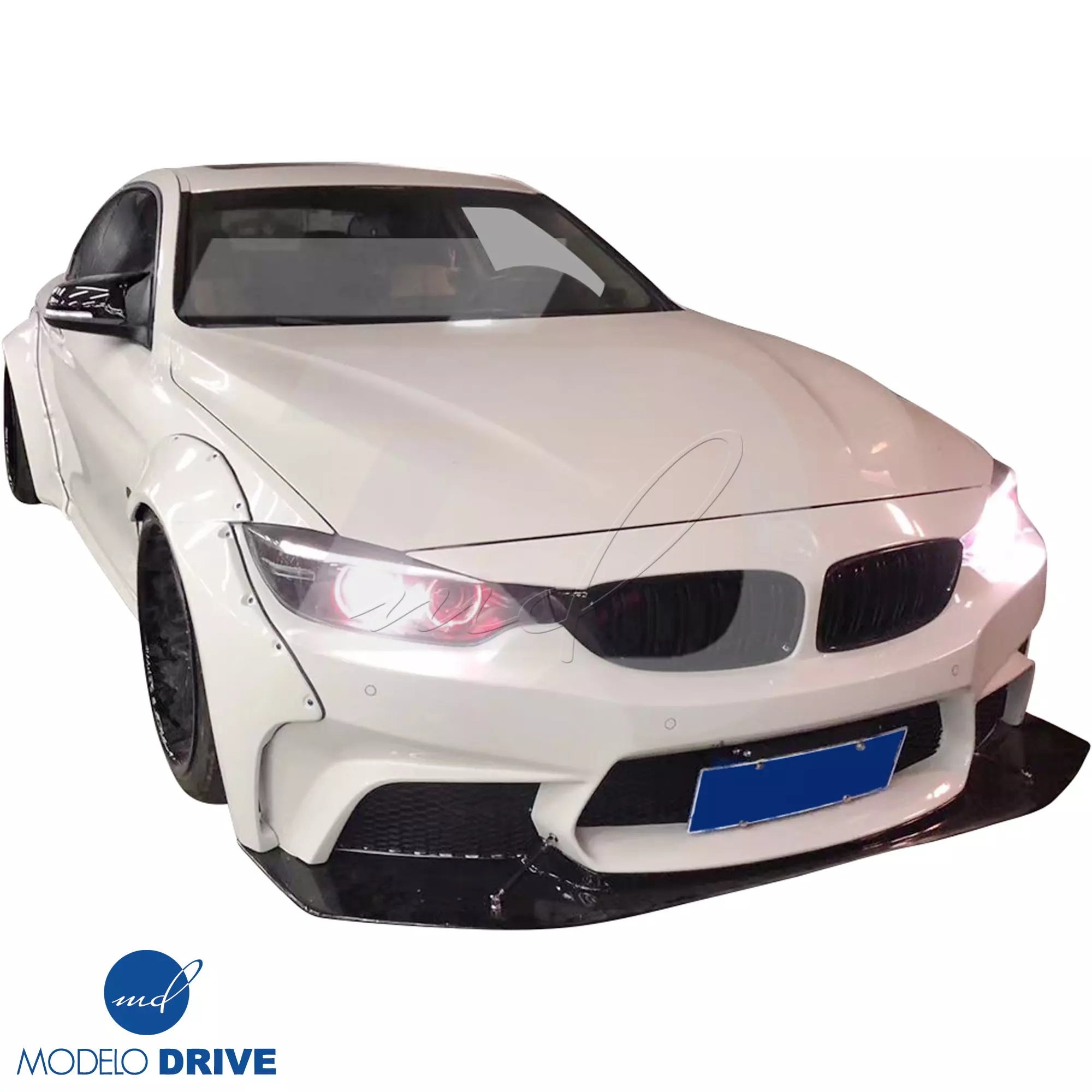 ModeloDrive FRP LBPE Wide Body Fenders (front) 6pc > BMW 4-Series F32 2014-2020 - Image 1
