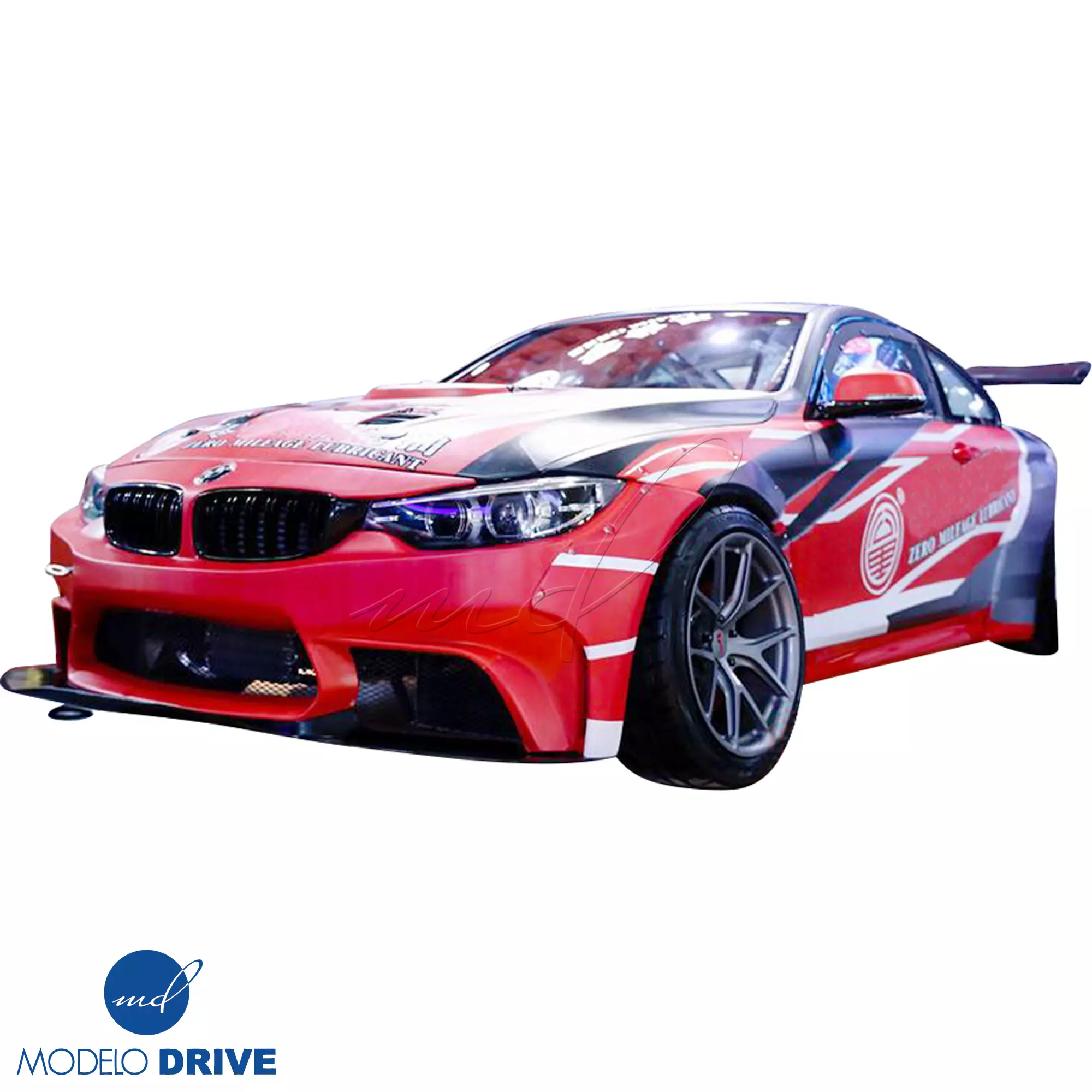 ModeloDrive FRP LBPE Wide Body Fenders (front) 6pc > BMW 4-Series F32 2014-2020 - Image 3