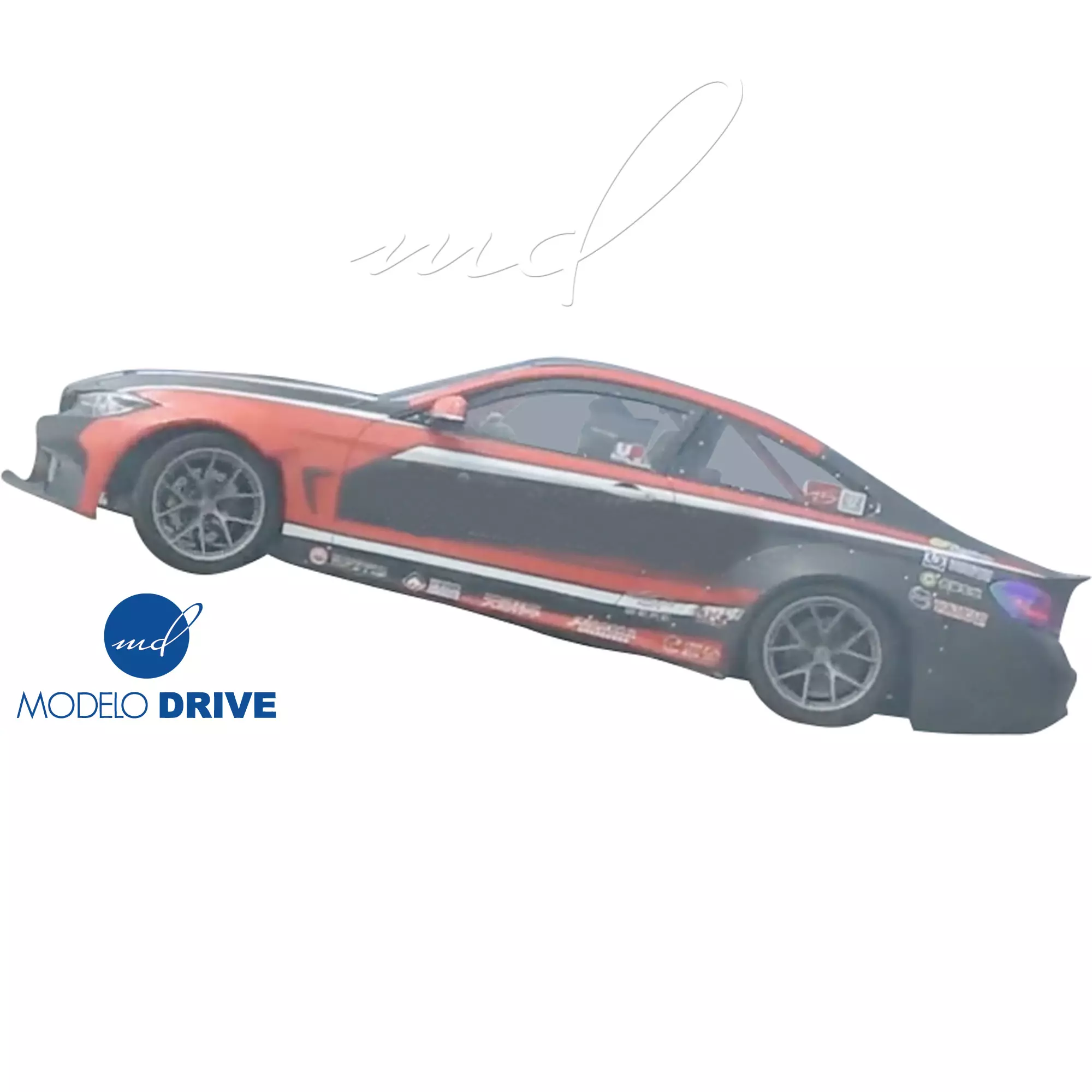 ModeloDrive FRP LBPE Wide Body Fenders (rear) 4pc > BMW 4-Series F32 2014-2020 - Image 5